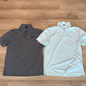 Two (2) Nike Golf Short-Sleeve Polo Pair. Medium